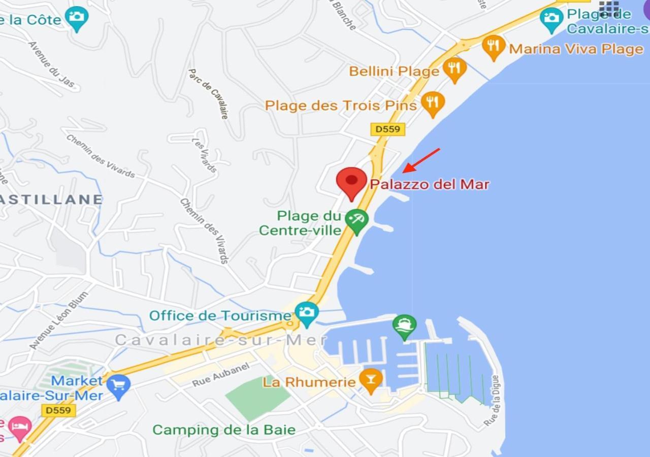 Studio 207-Front De Mer Parking Prive Cavalaire-sur-Mer Eksteriør bilde